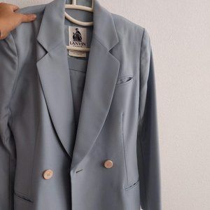 Vintage Powder Blue Lanvin Skirt Suit